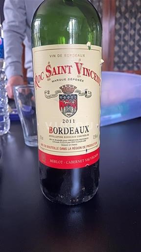 Burdeos Bordeaux Roc Saint Vincent 2011