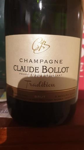 Champaña Champán Claude Bollot Tradition Sin añada