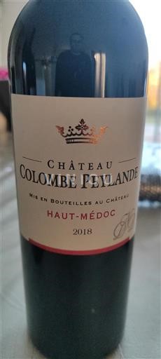 Bordeaux Haut-Médoc Château Colombe Peylande 2018