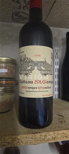 Verërat Rouge sec Château St. Georges 2006 Francë Bordoja Saint-Georges-Saint-Émilion AOC