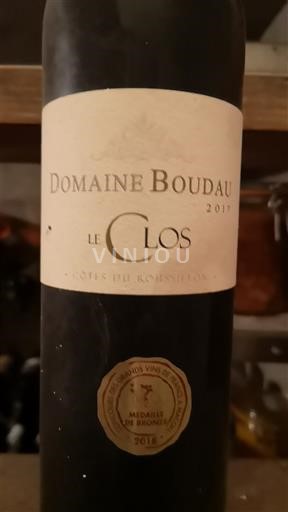 Roussillon Côtes-du-Roussillon Domaine Boudau Le Clos 2017