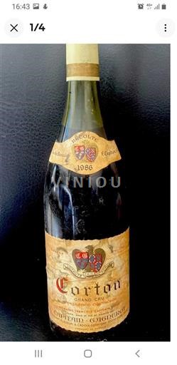 Borgoña Corton Grand Cru Domaine François Capitain 1986