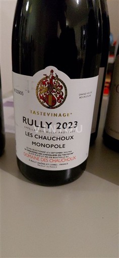 Burgundi Rully Domaine Des Chauchoux Les Chauchoux 2023