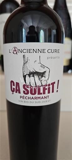 Vin Rouge sec Ça Sulfit ! Domaine L’Ancienne Cure 2020 France Sud-Ouest Pécharmant AOC