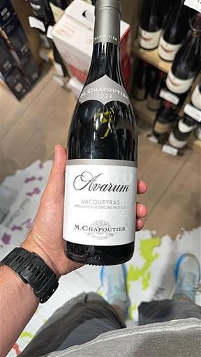 Rhône Valley Vacqueyras M. Chapoutier Avarum 2023