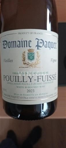 Burgundsko Pouilly-fuissé Domaine Paquet 2023