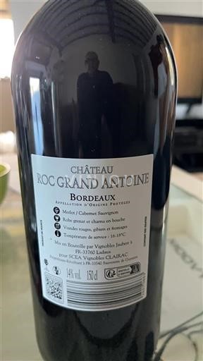 Bordeaux Château Roc Grand Antoine Neleten.