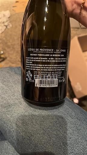 Provence Không được chỉ định Château Des Bormettes Instinct Parcellaire La Bergerie 2019