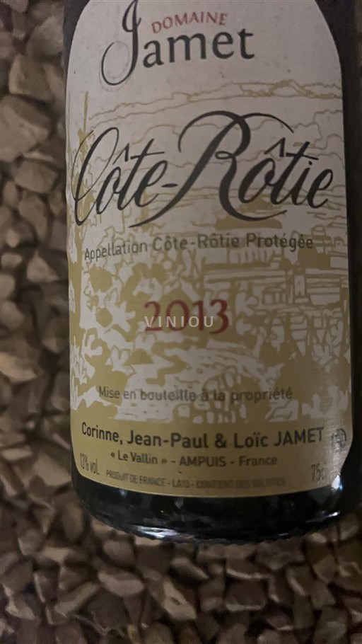Valle del Ródano Côte-rôtie Domaine Jamet 2013