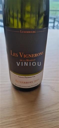 Mosela Luxemburgués No especificado Grand Premier Cru Les Vignerons De La Moselle Auxerrois 2019