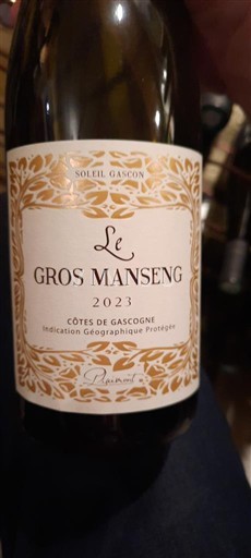 Sudoeste Côtes de Gascogne Soleil Gascon Le Gros Manseng 2023