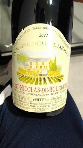 Loiredalen Saint-Nicolas-De-Bourgueil Domaine Philippe Meslet 2022