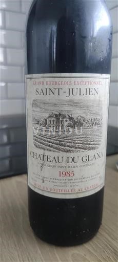 Burdeos Saint-Julien Grand Cru Château Glana 1985