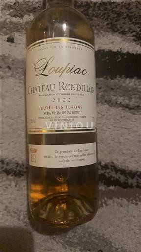 Burdeos Loupiac Château Rondillon Les Turons 2022