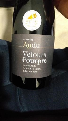 Languedoc Unspecified Domaine Audu Velours Pourpre 2022