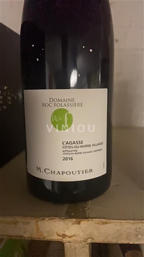 Vallée du Rhône Côtes-du-rhône-villages Domaine Roc Folassière L'Agasse 2016