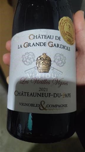 Rhônen laakso Châteauneuf-du-Pape Château de la Grande Gardiole Les Vieilles Vignes 2021