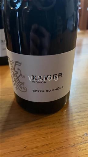 Rhônedalen Côtes du Rhône Xavier Vignon Xavier Icke årgångsbetecknad