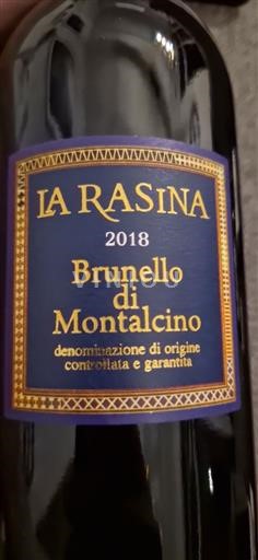 Toscana Brunello di Montalcino La Rasina 2018