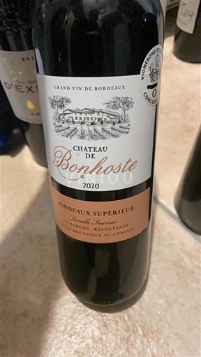 Bordeaux Bordeaux supérieur Château Bonhoste 2020