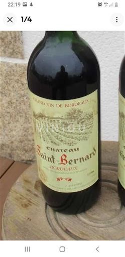 Bordéus Château Saintbernard 1982
