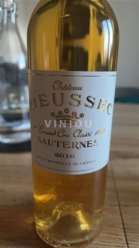 Bordeaux Sauternes Château Rieussec 2016
