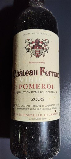 Bordeaux Pomerol Château Ferrand 2005