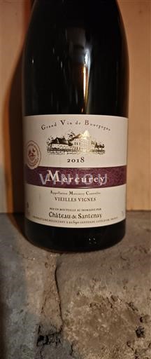 Borgonha Mercurey Château Santenay Vieilles Vignes 2018