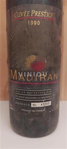 Tây Nam Madiran Cuvée Prestige 1990