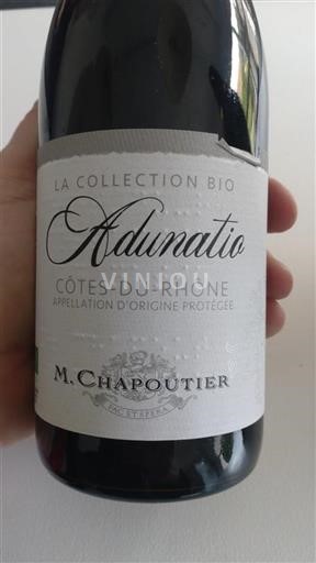 Rhônen laakso Côtes-du-rhône M. Chapoutier Adunatio Ei vuosikertaa