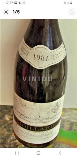 Burgundsko Bourgogne-passetoutgrain Domaine Moillard 1981