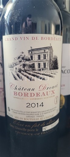 Bordeaux Château Drouet 2014