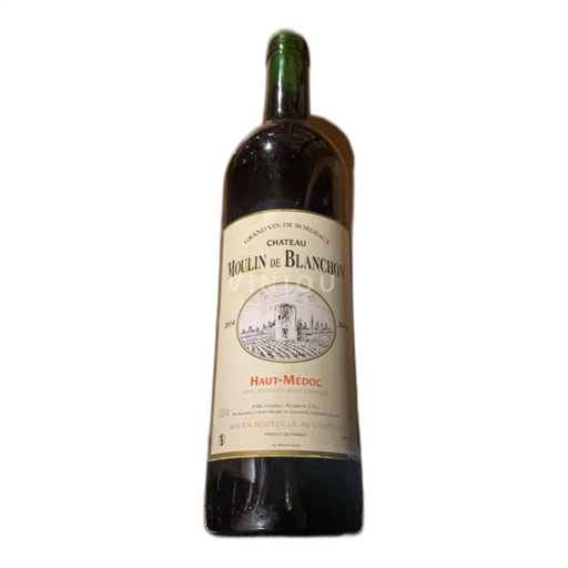 Vin Rouge sec Château Moulin de Blanchon 2014 France Bordeaux Haut-Médoc AOC
