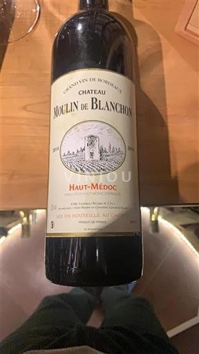 Bordeaux Haut-Médoc Château Moulin De Blanchon 2014