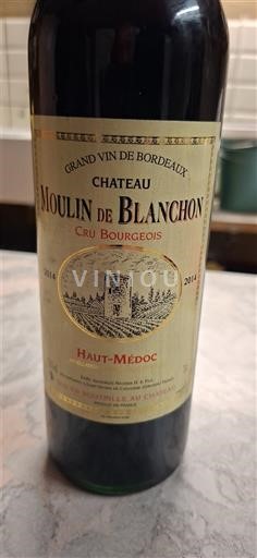 Bordeaux Haut-Médoc Château Moulin De Blanchon 2014