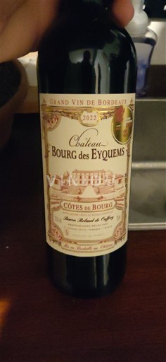 Bordoja Côtes-de-bourg Château Bourg Des Eyquems 2022