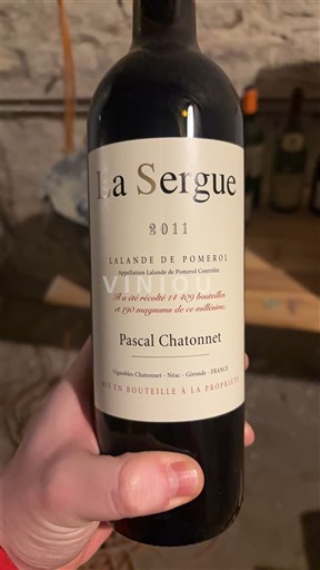 Burdeos Lalande-de-Pomerol La Sergue 2011