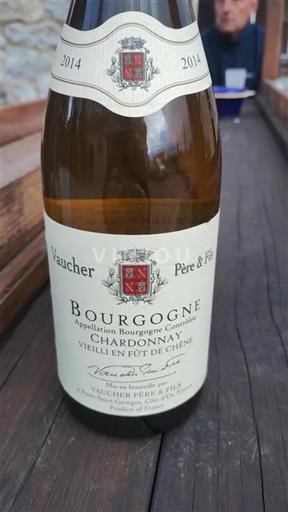 Burgundy Vaucher Père & Fils Chardonnay Vieilli en Fût de Chêne 2014