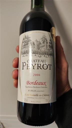 Bordéus Château Peyrot 2006