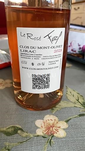 Rhônen laakso Lirac Clos Du Montolivet Le Rosé 2023