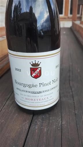 Bourgogne Moreteaux 2012