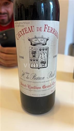 Bordeaux Saint-Émilion Grand Cru Grand Cru Château Ferrand 1995