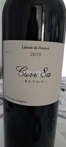 Bordeaux Lalande-de-pomerol Château Canon Chaigneau Cuve 8a 2019