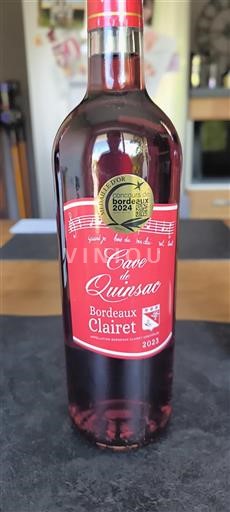 Bordeaux Bordeaux Clairet Cave De Quinsac 2023
