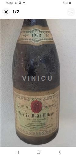 Bourgogne Côte de Nuits-Villages Jourdan-guillemer 1988