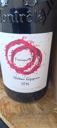 Valle del Rodano Châteauneuf-du-Pape Château Gigognan L'unique 2016