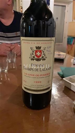 Bordeaux Lalande-de-pomerol Champ De Lalande 1999