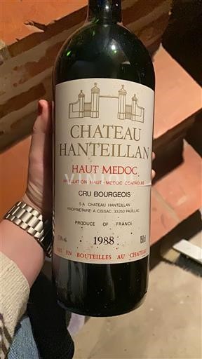 Burdeos Haut-Médoc Cru Bourgeois Château Hanteillan 1988