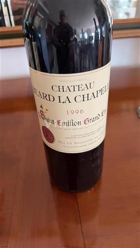 Bordéus Saint-Émilion Grand Cru Château Béard La Chapelle 1996