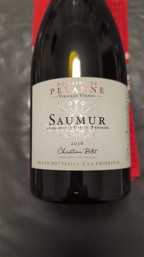 Thung lũng sông Loire Saumur Domaine Peyanne Vieilles Vignes 2016